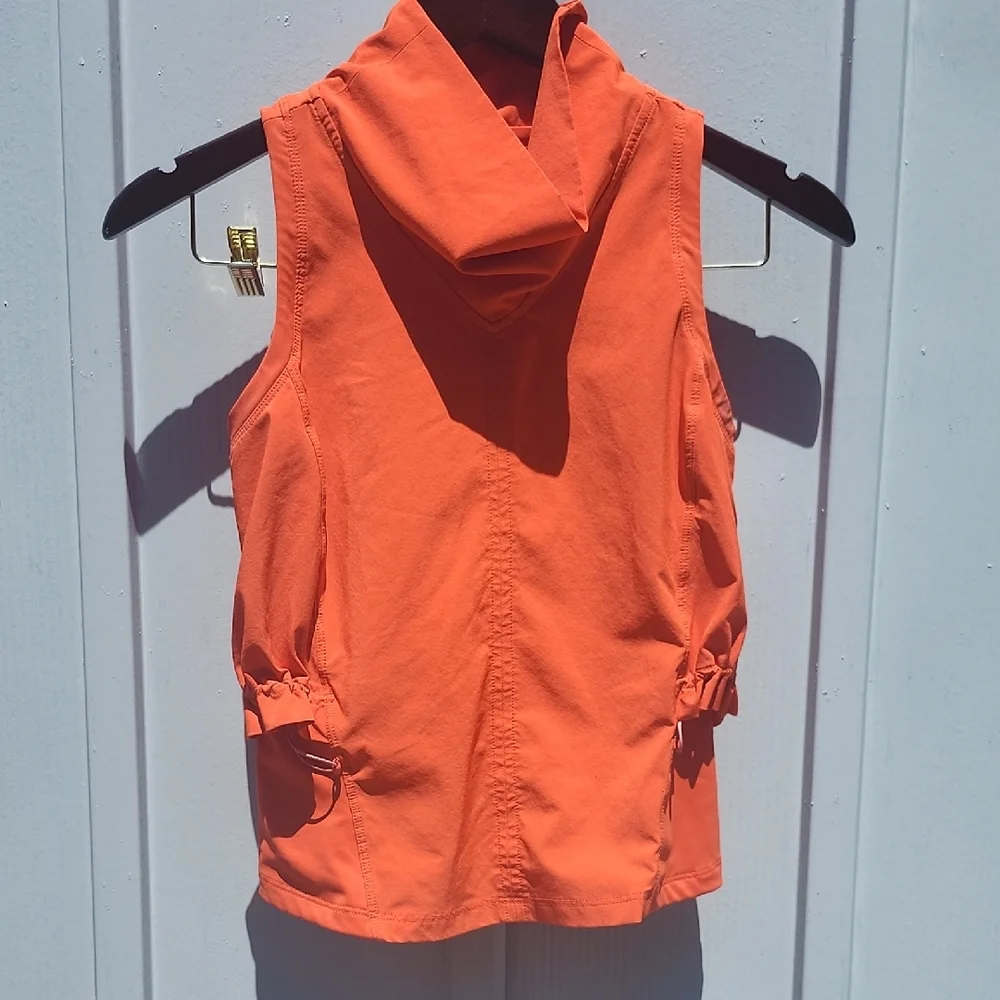 Athleta Orange Blouse with Chic Design - Picture 2 of 7